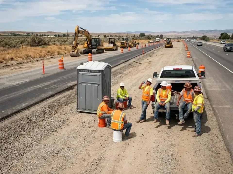 highway-road-construction-crew-007 — frequently asked questions, Porta Potty and Restroom Rentals in Marshfield Hills, MA